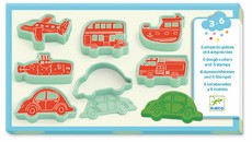 Djeco Play Dough - Vehicles Press Moulds & Stamps