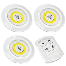 LED Light with Remote Control - Set of 3