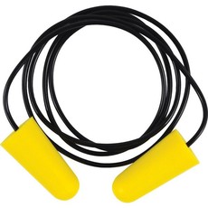 Tuffsafe Yellow Corded Pu Earplug34Db 200 Pair Box