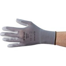 Tuffsafe Tufflite Grey Nylon Linedpu Coated Gloves Sz.8