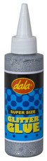 Dala Super Size Glitter Glue - Silver (125ml)