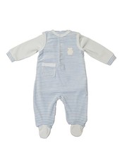 FlyByFly 2 Piece Onesie Set - Blue & White