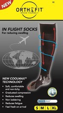 Orthofit Inflight Socks - Black - Small