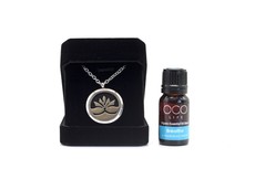 Organico x 1 Essential Oil Lily Diffuser Pendant with Chain 30mm