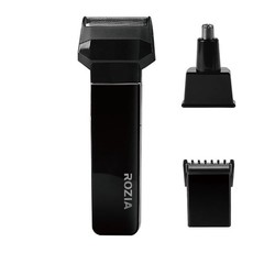 Rozia 3 in 1 - Rechargeable Hair Clipper Nose Trimmer and Shaver (Black)