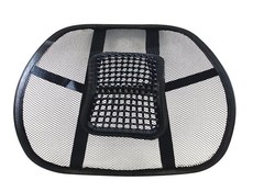 Black Mesh Back Support Black 3 Pack