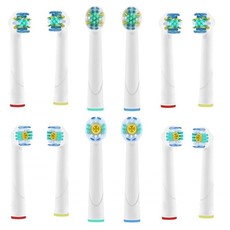 T-CARE Toothbrush Heads For Oral B Pro White and Floss Action - 12 Pack