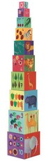 Djeco 10 Nature & Animal Stacking Blocks
