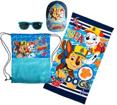 Paw Patrol Boys Fun Beach Towel, Sunnies & Cap Set