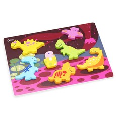 Classic World Wooden Dinosaur 3D Puzzle - 7 Pieces