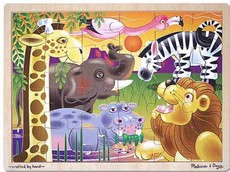 Melissa & Doug African Plains Wooden Puzzle - 24 piece