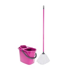 Eco Mop and Bucket Set 10L - Pink