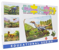 Cartoon Puzzle Set 4 in 1 Dino's