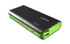 Adata PT100 10000mah Power Bank - Black/Green