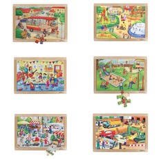 Beleduc Complete Frame Puzzle Set: Set of 6