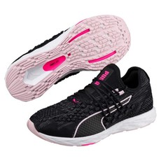 Puma Women's Speed 300 Racer Road Running Shoes - Black/Winsome Orchid