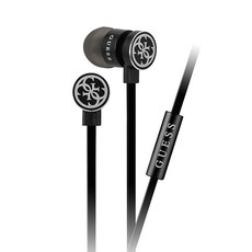 Guess - Wire Earphones - Black & Silver