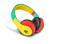 Idance Yellow and Red Over Ear Headphone