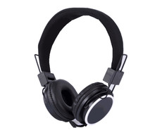 TUFF-LUV Cool Kids Adjustable Headphones 3.5mm Jack - Black