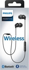 Philips Portable In-Eart Bluetooth Earphones - Black