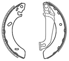 GIRLOCK Brake Shoes - Ford Escourt, Bantam Rocam