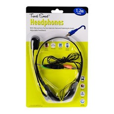 Bulk Pack x3 Headphones with Microphone 1.2m Cord