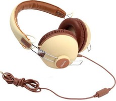 iDance Hipster-701 Beige Over-Ear Stereo Headphone