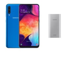 Samsung Galaxy A50 Blue Single Sim + Samsung Fast Charge 10000 POWER BANK