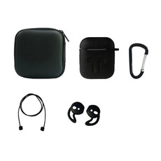 5-in-1 Headphone Accessory Set Compatible with AirPods - Black