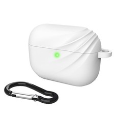 Soft Silicone Protective Cover Compatible with Apple AirPods Pro -White