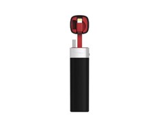 Mipow Compact Power Tube with Built In Micro USB Cable 3000mAh - Black