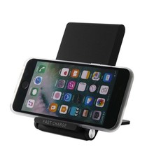 Tuff-Luv Universal Wireless Charger & Stand for All Smart Phones - Black