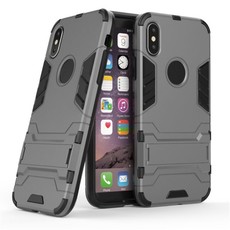 2 in 1 Shockproof Stand Case for Apple iPhone X known as Iphone 10 - Navy