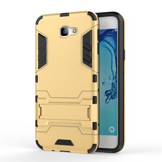 2 in 1 Shockproof Stand Case for Samsung J7 Prime - Gold