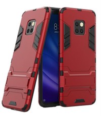 2-in-1 Hybrid Dual Shockproof Stand Case for Huawei Mate 20 Pro - Red