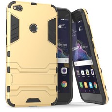 2-in-1 Hybrid Dual Shockproof Stand Case for Huawei P8 Lite 2017 - Gold