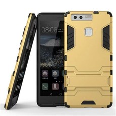 2-in-1 Hybrid Dual Shockproof Stand Case for Huawei P9 - Gold