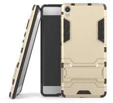 2-in-1 Hybrid Dual Shockproof Stand Case for Sony Xperia XA - Gold