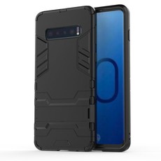 2-in-1 Shockproof Stand Case for Samsung S10 Black