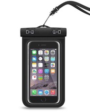 Ökotec Universal Waterproof Case, Cell Phone Dry Bag Pouch - Black