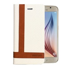 Astrum Tee Pro Galaxy S6 Flip Cover - MC590 White