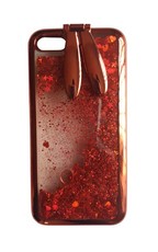 Bunny Floating Stars & Hearts Cover For Apple iPhone 8 - Red