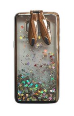 Bunny Floating Stars & Hearts Cover For Samsung Galaxy S7 Edge - Silver