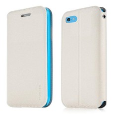 Capdase Folder Case Sider Baco for iPhone 5/5S/SE - White/Blue