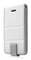 Capdase Folder Case Upper Polka iPhone 5/5S/SE - White & Grey