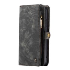 Detachable Magnetic Leather Phone Case & Wallet For iPhone 11 - Black