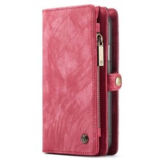 Detachable Magnetic Leather Phone Case & Wallet for iPhone XS Max - Red