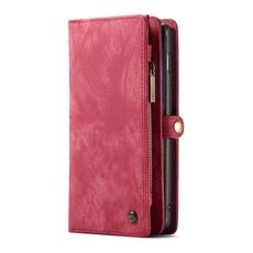 Detachable Magnetic Leather Phone Case & Wallet for Samsung S10 - Red