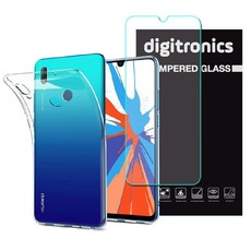 Digitronics Tempered Glass and Protective Clear Case for Huawei Y7 (2019)