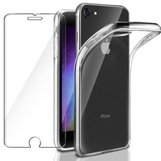 Digitronics Tempered Glass and Protective Clear Case for iPhone 8 / 7